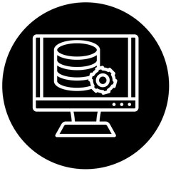 Vector Design Data Management Icon Style