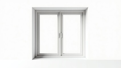 Obraz premium modern house window structure, set against a blank background