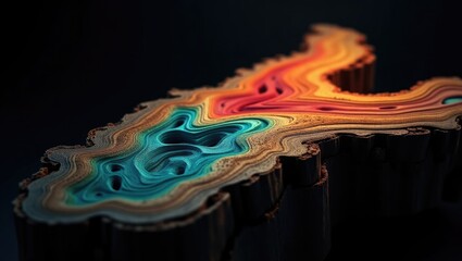 fragment of cedar timber