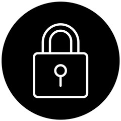 Vector Design Locked Icon Style