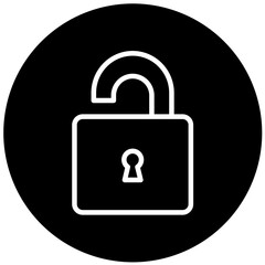 Vector Design Unlocked Icon Style