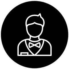 Vector Design Groom Icon Style