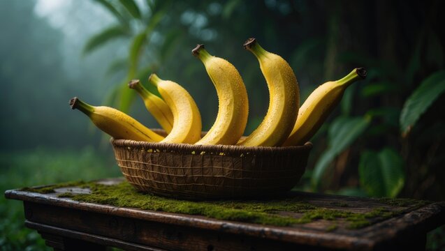 gliding yellow bananas