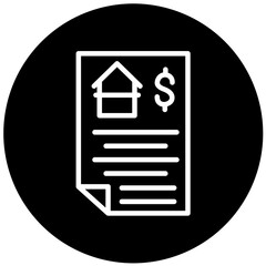 Vector Design Mortgage Loan Icon Style