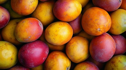 Ripe Mangoes: A Colorful Collection
