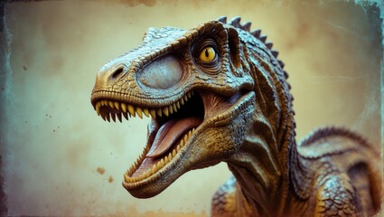 Rendered Image of a Velociraptor