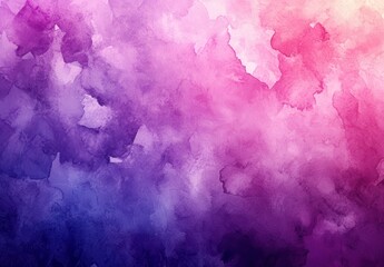 Fototapeta premium Vibrant Abstract Watercolor Background with Soft Blends of Purple, Pink, and Red Hues for Artistic and Creative Projects