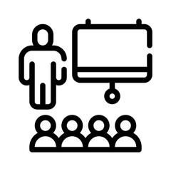 networking events line icon
