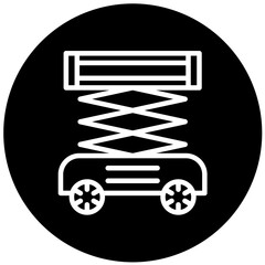 Vector Design Scissor Lift Icon Style