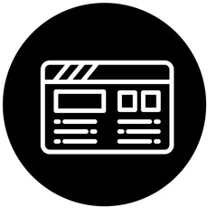 Vector Design Webpages Icon Style