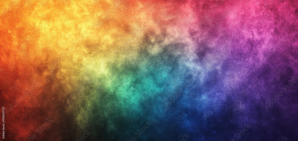 Poster vibrant colorful background featuring a spectrum of rainbow hues with soft texture and abstract elem