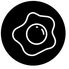 Vector Design Fried Egg Icon Style