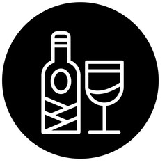 Vector Design Wine Icon Style