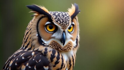 Obraz premium striped owl (strix aluco)