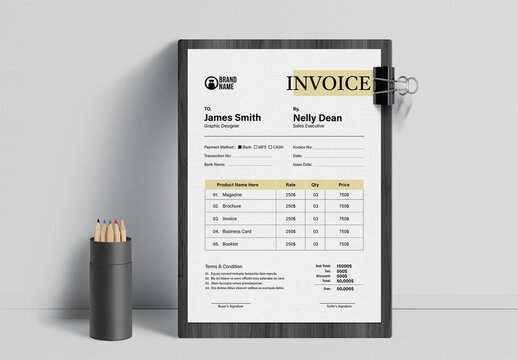 Minimal And Classic Invoice Layout