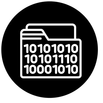 Vector Design Binary Icon Style