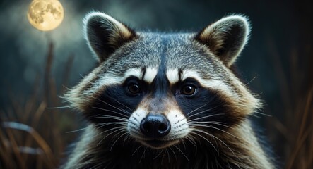 Fototapeta premium The Countenance of a Raccoon