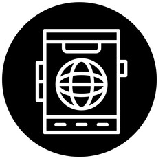 Vector Design Mobile Web Icon Style