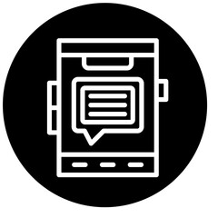 Vector Design Mobile Chat Icon Style