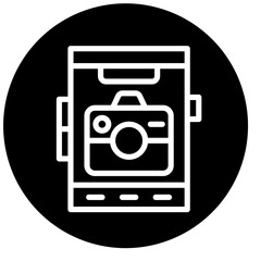 Vector Design Mobile Camera Icon Style