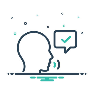 Mix icon for verbal approval