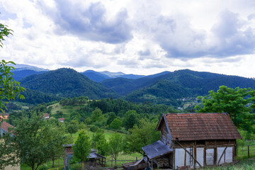 house in the mountains