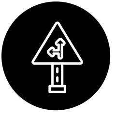 Vector Design Ahead Icon Style