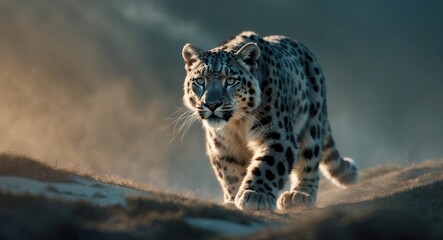 Obraz premium Snow Leopard (Panthera uncia)