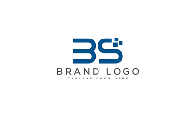 Fototapeta premium Creative BS logo for Branding and Startups.