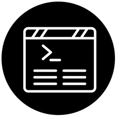 Vector Design Console Icon Style