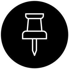 Vector Design Push Pin Icon Style