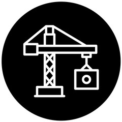 Crane Vector Design Icon Style