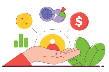 Skill, work experience or ability development, expertise success, leadership or communication to success, learning skills, wisdom concept, businessman hand hold multiple skills set to achieve success.