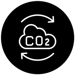 Carbon Footprint Vector Design Icon Style