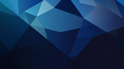 Fototapeta premium Geometric Shapes in Shades of Blue