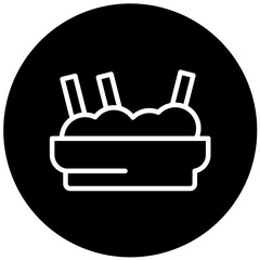 Hummus Vector Design Icon Style