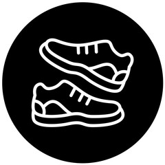 Trail Running Shoes Vector Design Icon Style