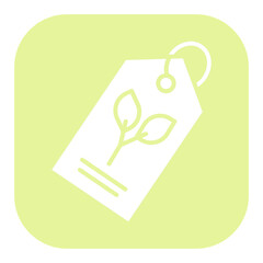 Eco Tag Icon - obrazy, fototapety, plakaty