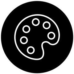 Vector Design Color Palette Icon Style