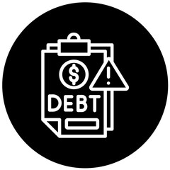 Vector Design Debt Icon Style