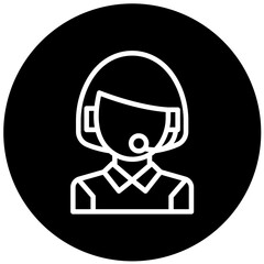 Vector Design Telemarketer Icon Style