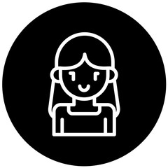 Vector Design Girl Icon Style