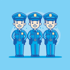 police character vector design 
