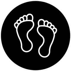 Vector Design Footprint Icon Style