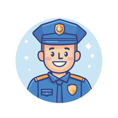 police character vector design 