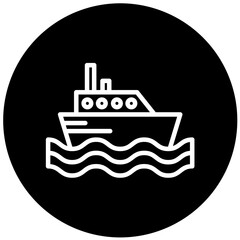 Vector Design Ferry Boat Icon Style