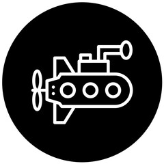 Vector Design Submarine Icon Style