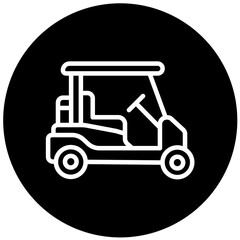 Vector Design Golf Cart Icon Style