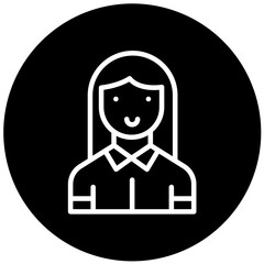 Vector Design Character Female Icon Style
