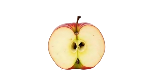 green apple isolated on white